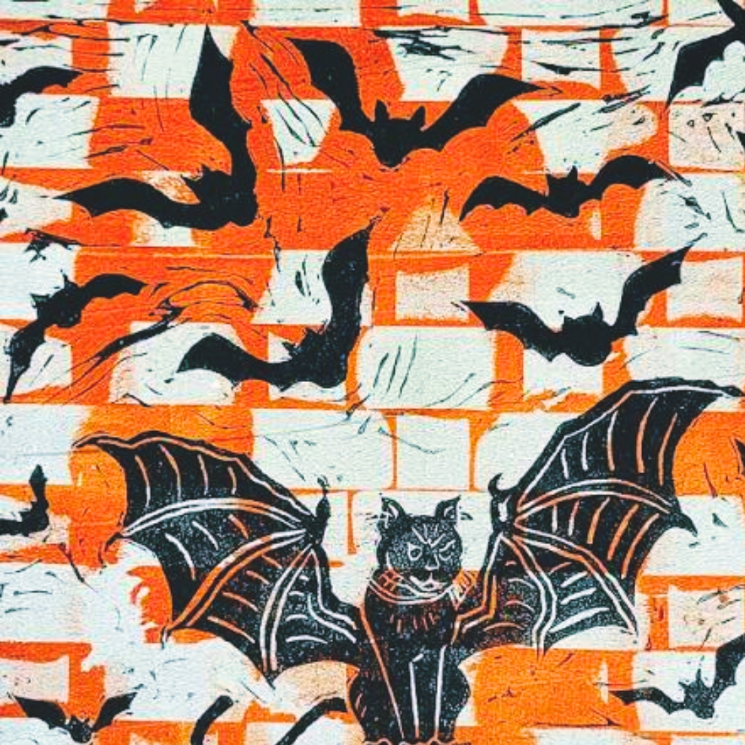 Halloween Gelli Plate Printing